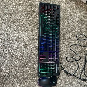 RGB keyboard and mouse